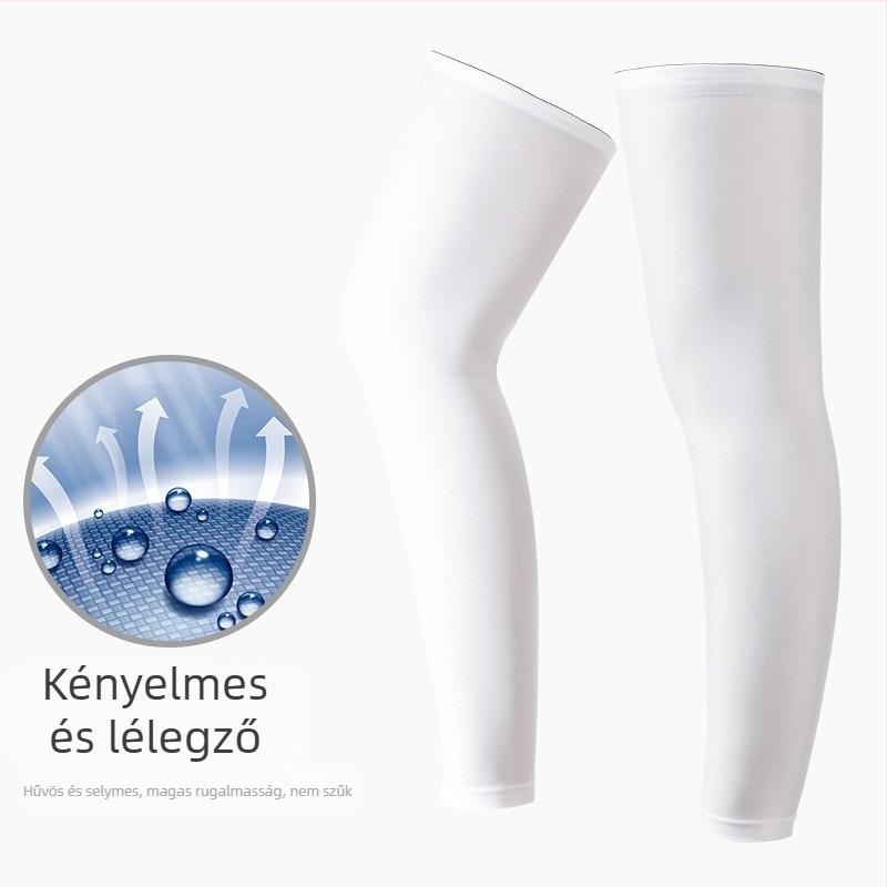 Lábszárvédő napsütés elleni védelem – hűsítő Ice Silk, térdkalap, kültéri futáshoz és kerékpározáshoz; anyag: poliészter; testreszabható gyártás; licencelt magáncímke