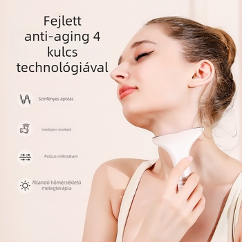 EMS mikroáramú nyaki szépségkészülék – liftelés és feszesítés, rezgő masszírozó, fűtés állandó hőmérsékleten, modell M5 nyakra és arcra