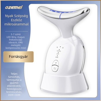 Nyakápoló készülék 816 – rezgő masszázs, fotókozmetikai funkció és szem mód; lifting és feszesítés; akkumulátor 3,7 V 500 mAh; töltési idő körülbelül 2 óra; súly 105 g