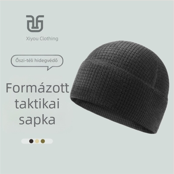 Kültéri sportkalap, szél- és hidegálló védelemmel, formázott hálós panellel, szegély nélküli, taktikai katonai koponya dizájnnal.