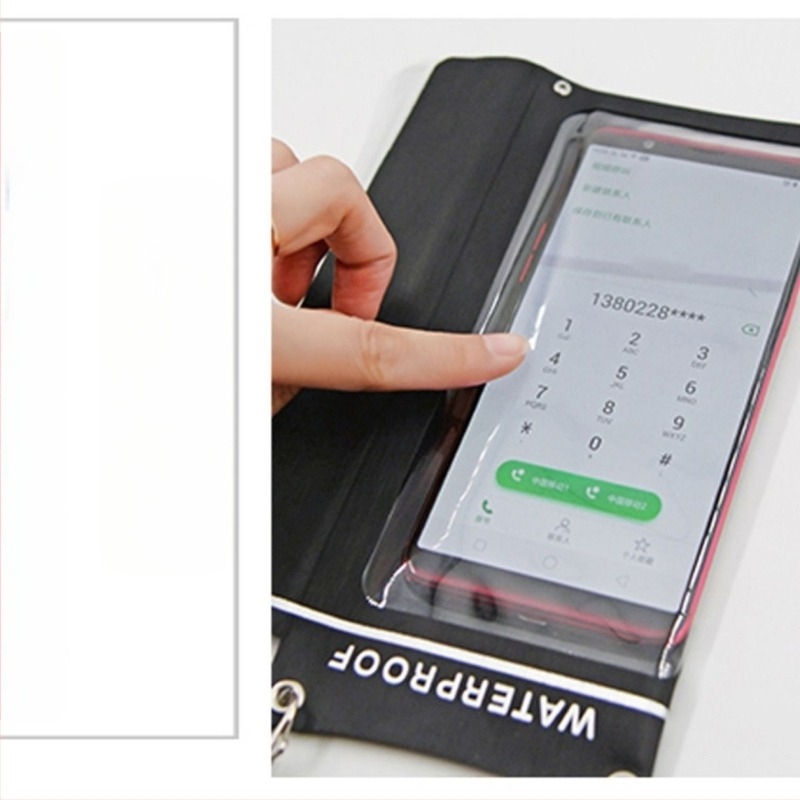 TPU vízálló telefon-táska, átlátszó, érintőképernyő használatra, úszáshoz és búvárkodáshoz, kapacitás 6.9