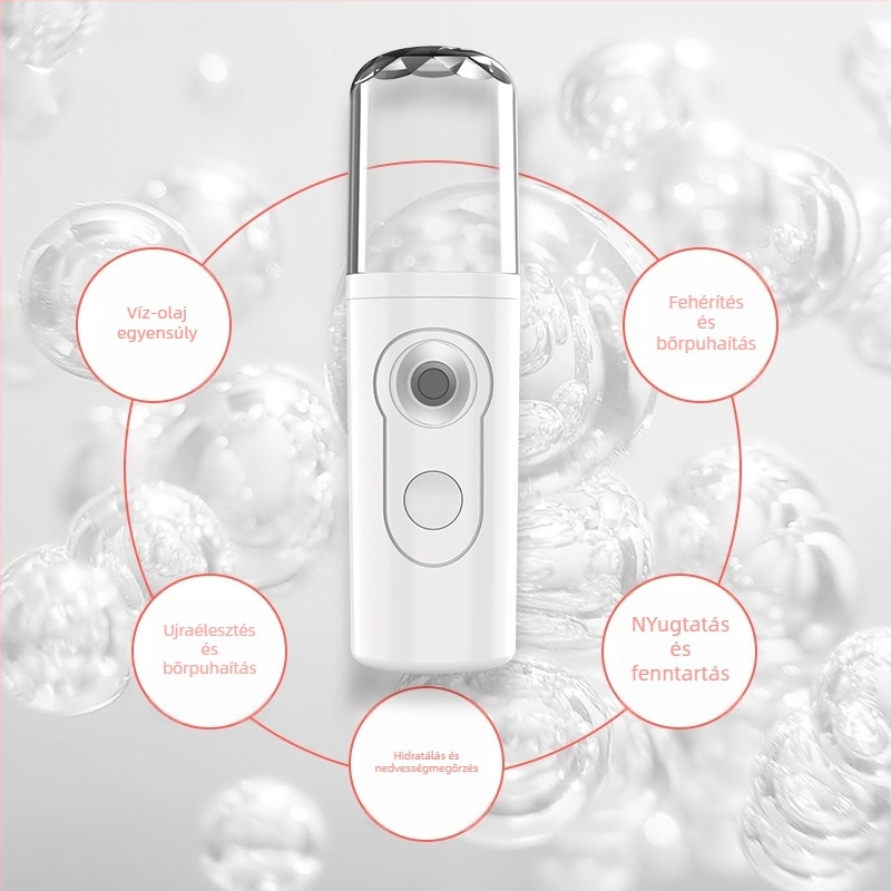 TOKTIK Nanospray Hidratáló Készülék, Modell T-009B, Páraidő legfeljebb 10 mp, 1 fokozat, hideg permetezés