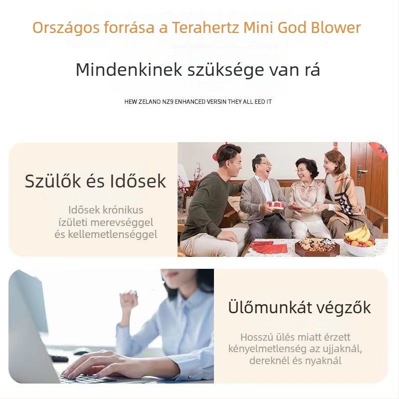 QH RF mérő fizioterápiás készülék – hordozható, külső tápegység, otthoni használat