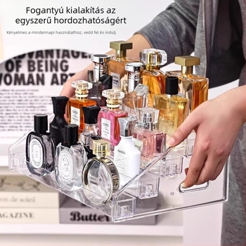 Műanyag 5-szintű kozmetikai kiállító polc rendező rekesz - Friendly márka