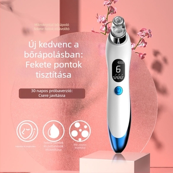 Elektromos hordozható bőrápoló készülék pórusok tisztítására - 3 sebességű forgás (Model 810) - ABS ház