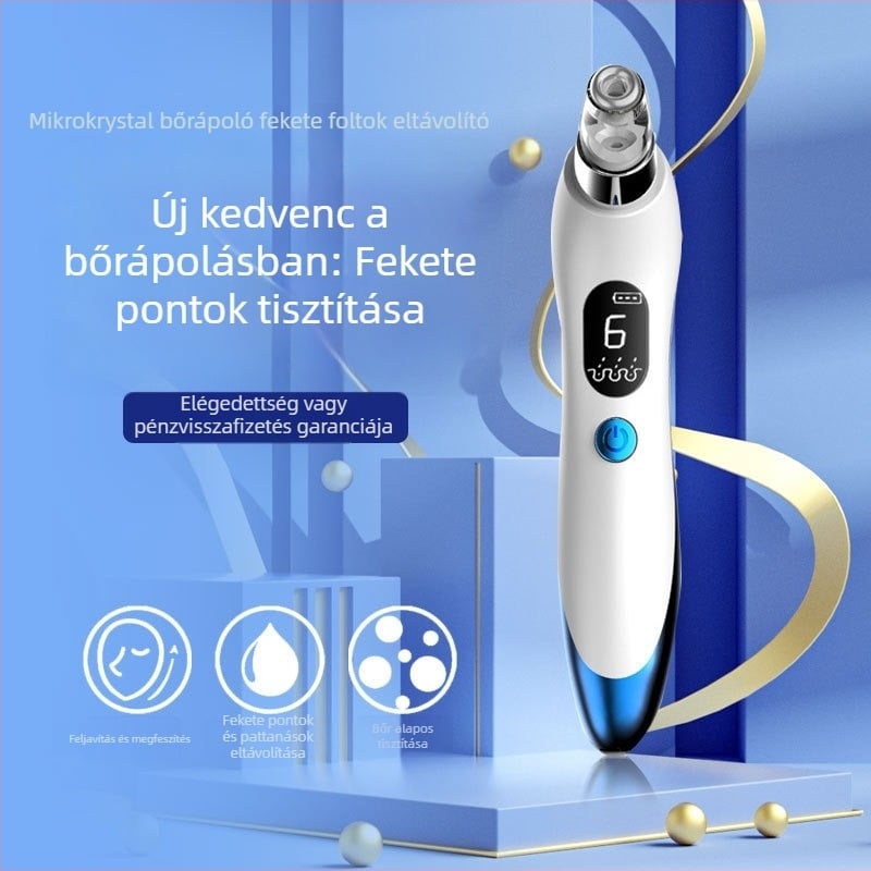 Elektromos hordozható bőrápoló készülék pórusok tisztítására - 3 sebességű forgás (Model 810) - ABS ház