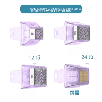 RF mikrokristályos kozmetikai készülékhez használható fogyóanyagok: testre és arcra, modellek 12‑pin, 24‑pin, 40‑pin, nano-kristály, tömeg 30 g
