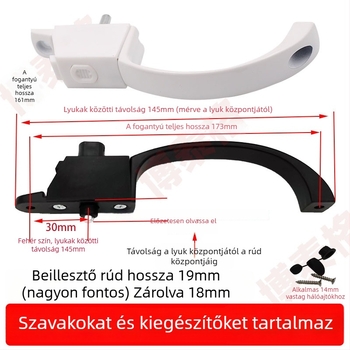 King Kong szúnyogháló ablak-zárfogantyú – alumínium ötvözet, PT0022, Botel (Anyag: alumínium ötvözet; Modell: PT0022; Márka: Botel; Használat: King Kong szúnyogháló fogantyú; Bevonat: spray festés)