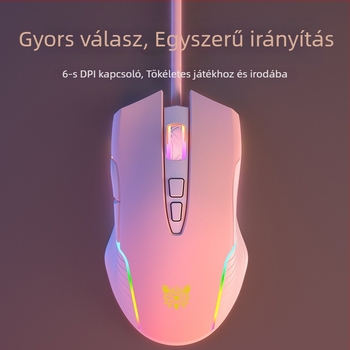 ONIKUMA cw905 kábeles gamer egér, USB, 6400 DPI, 7 gomb, DPI-szabályozás 6 szinttel, ergonómikus kialakítás
