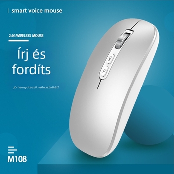Bluetooth és 2.4G kettős módú vezeték nélküli egér, 4000 DPI, 5 gomb, újratölthető, ergonómikus kialakítás