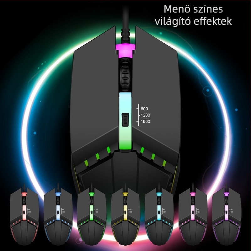 X3 vezetékes optikai gaming egér, USB, 1000 DPI, 4 gomb