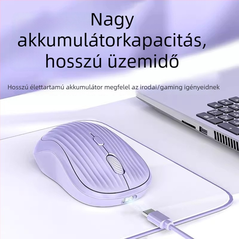 Huawei notebookhoz Bluetooth vezeték nélküli egér – 2,4G + Bluetooth, 1600 DPI, újratölthető, ném működés, USB tápegység (töltőkábel tartozék)