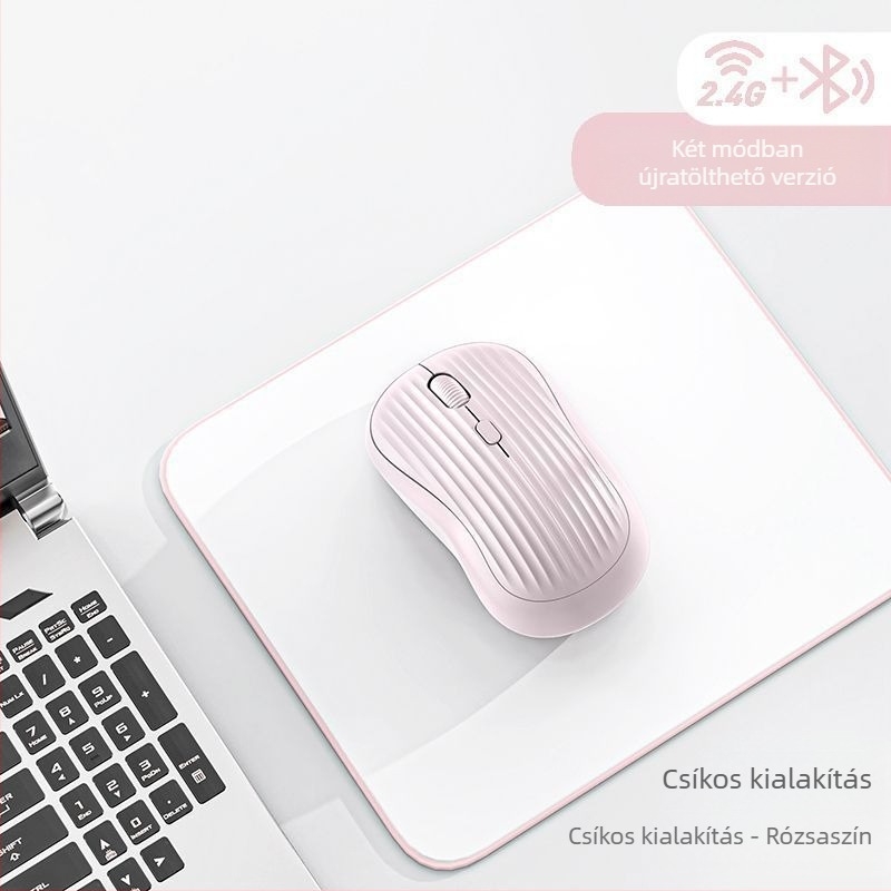 Huawei notebookhoz Bluetooth vezeték nélküli egér – 2,4G + Bluetooth, 1600 DPI, újratölthető, ném működés, USB tápegység (töltőkábel tartozék)
