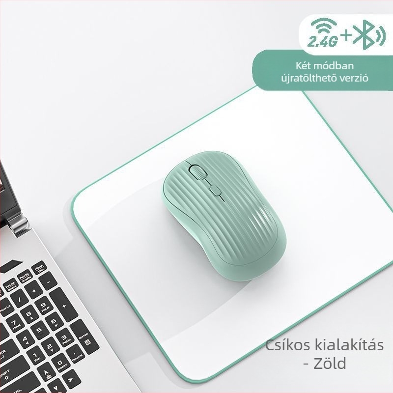 Huawei notebookhoz Bluetooth vezeték nélküli egér – 2,4G + Bluetooth, 1600 DPI, újratölthető, ném működés, USB tápegység (töltőkábel tartozék)