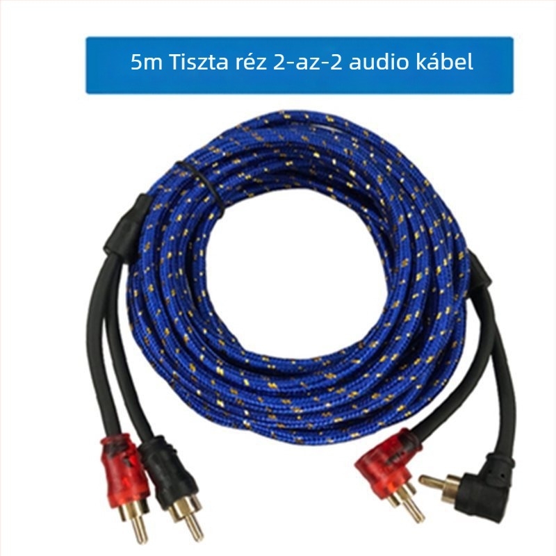 Autóhifi hangkábel erősítő és subwoofer számára — modell: Audio cable; teljesítmény: Others W; feszültség: Others V; jel-zaj arány: Others dB; tömeg: Others kg