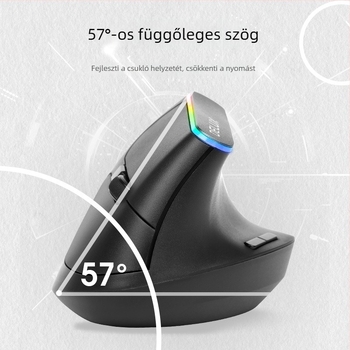 M618C függőleges oldalsó fogású optikai egér, 6 gombbal, Bluetooth