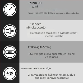 M618C függőleges oldalsó fogású optikai egér, 6 gombbal, Bluetooth