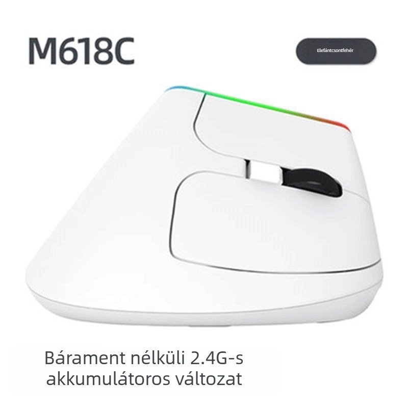 M618C függőleges oldalsó fogású optikai egér, 6 gombbal, Bluetooth