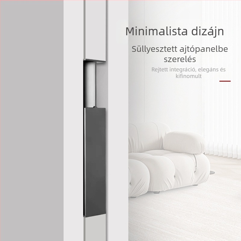 Német minimalist stílusú beépített zsebajtó fogantyú, oldalsó rejtett tolóajtó