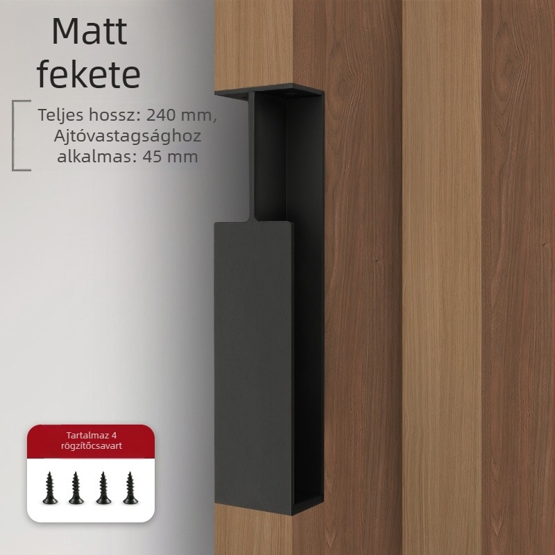 Német minimalist stílusú beépített zsebajtó fogantyú, oldalsó rejtett tolóajtó