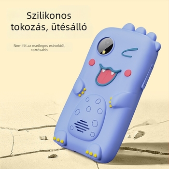 Gyerekeknek szánt mini kamera 2,0 hüvelykes LCD-vel, TF memóriakártya támogatás, ABS ház, akkumulátor üzemideje 1–2 óra, videó- és fénykép módok, szűrők