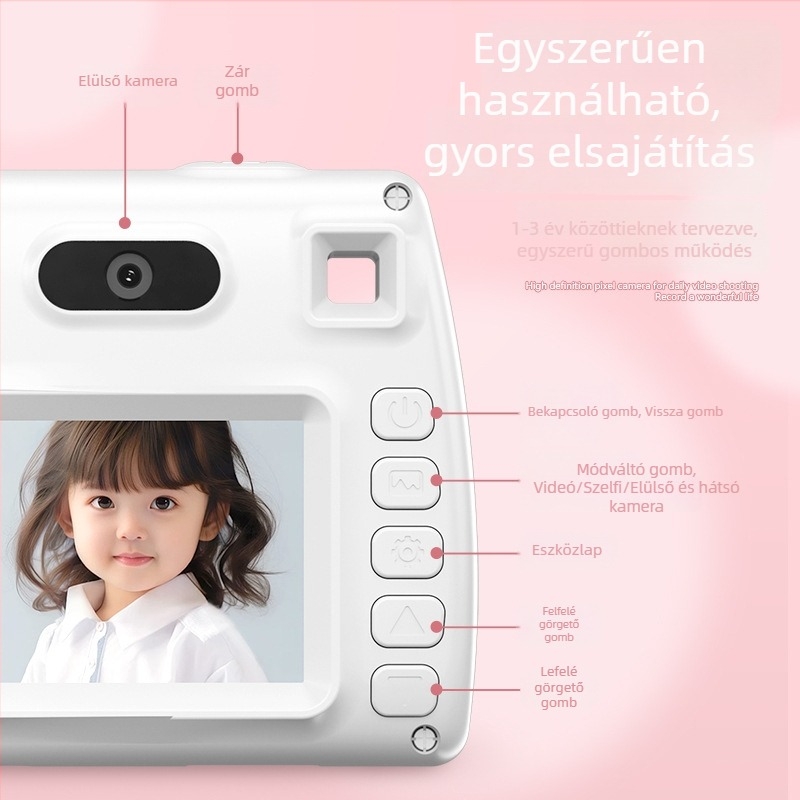 Shelan Z01 Gyermekeknek CCD Digitális Kamera – 24MP CCD, 8x optikai zoom, periszkópos objektív, elektronikus képstabilizáció, USB 3.0