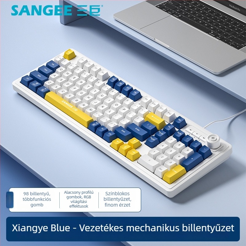 Vezetékes billentyűzet, 88–98 billentyű, USB csatlakozás, kevert háttérvilágítás