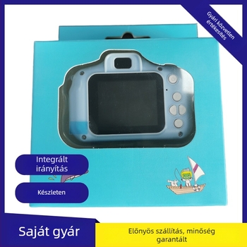 Gyerekeknek szánt digitális mini kamera X200 Folding Box – 200W pixelek, TF-kártya tárolás, Videó és Fotó, Szűrők