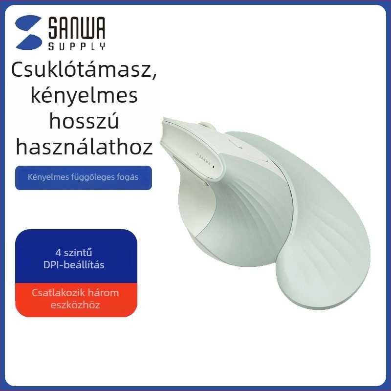 RF600 ergonomikus függőleges egér, 5 gomb, univerzális kompatibilitás, súly 100–200 g
