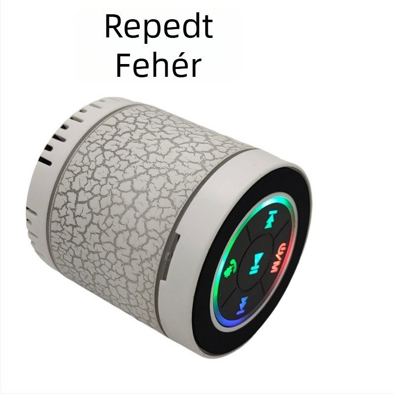 Bluetoothos kültéri hordozható mini mélynyomó hangszóró színes fényekkel, 3 W @ 4 Ω, IPX2, beépített 4000–6000 mAh akkumulátor