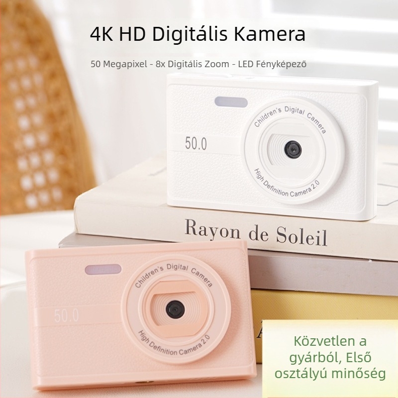 CCD-szenzoros digitális kamera, 24 MP+, 8x optikai zoom, 1280×1024 max felbontás, elektronikus képstabilizáció