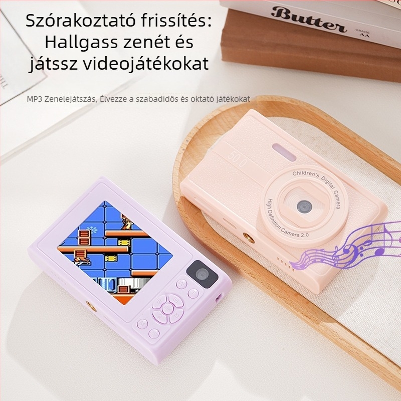 CCD-szenzoros digitális kamera, 24 MP+, 8x optikai zoom, 1280×1024 max felbontás, elektronikus képstabilizáció