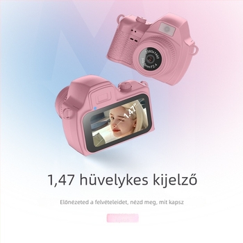 Retro tükör nélküli digitális fényképezőgép, 2K, modell Q161, 1,47 hüvelykes LCD, TF-kártya, videófelvétel és fényképezés