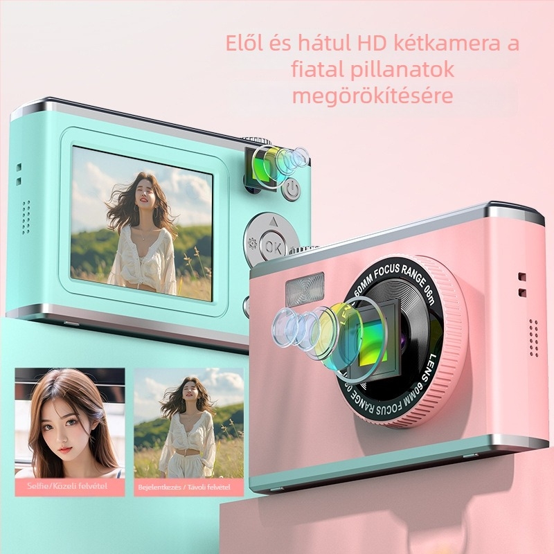 Y25 Selfie kamera CMOSS szenzorral, 5MP, 8x optikai zoom, 3600×2400 felbontás, 2,4 hüvelykes LCD, USB 3.0