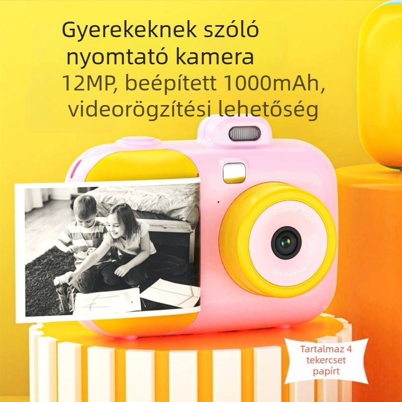 Gyerekeknek szóló digitális kamera 2,4 hüvelykes LCD-vel, TF-kártya tárhely, videó- és fénykép rögzítés, gyerekeknek tervezve, 2024.8-es megjelenéssel