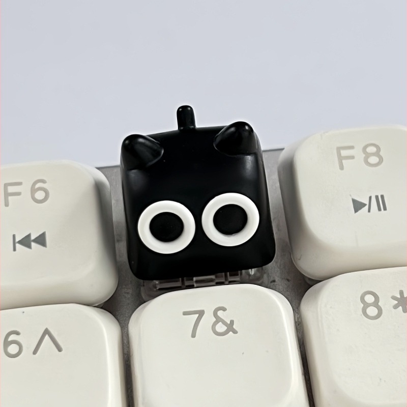 Személyre szabható 3D-s gyanta macskás keycap, aranyos rajzfilm dizájn, DIY ajándék Cross-Axis mechanikus billentyűzethez