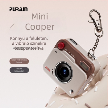 Mini retro CCD digitális kamera periszkópos objektívvel, 8000x6000 felbontás, USB 3.0, CCD szenzor, HD LCD kijelző