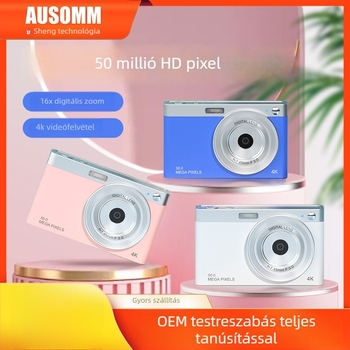 4K-s digitális kamera CMOS 24MP szenzorral, 16x optikai zoom, periszkópos objektív