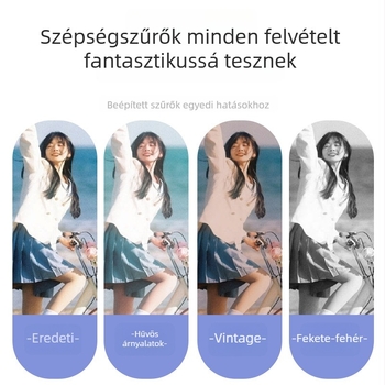 Kétképernyős CCD digitális fényképezőgép diákoknak – retro periszkóp objektív, 8MP CMOS szenzor, 8x optikai zoom, 1280×1024 HD felbontás, TF kártya tárhely, USB 2.0
