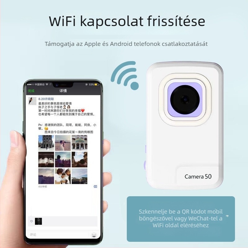 Digitális kamera teljes érintőképernyővel (16x optikai zoom, CMOS szenzor 1.0/2.7 hüvelyk, optikai képstabilizálás, USB 2.0)