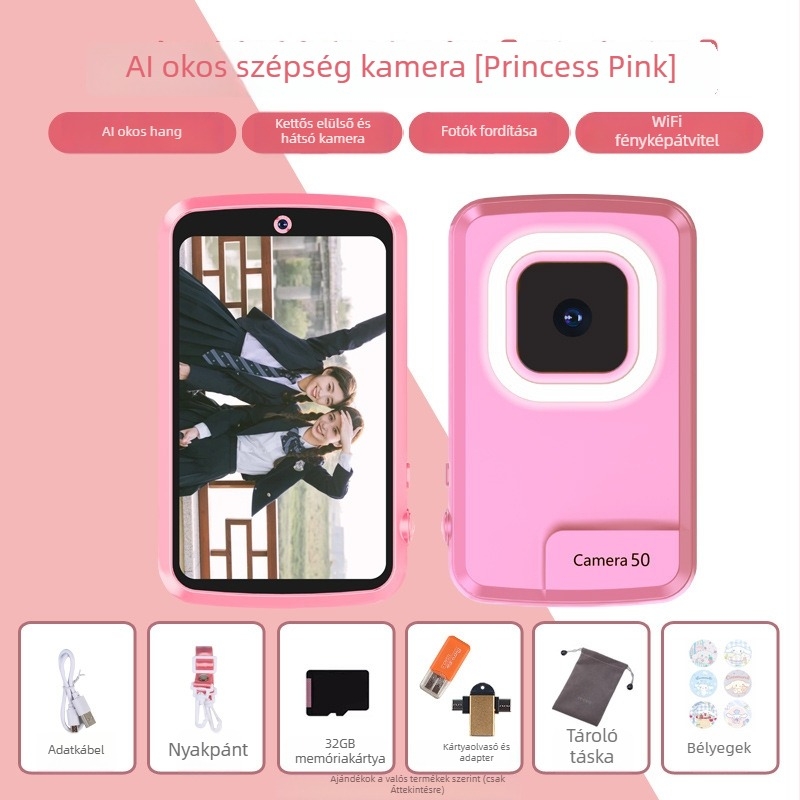 Digitális kamera teljes érintőképernyővel (16x optikai zoom, CMOS szenzor 1.0/2.7 hüvelyk, optikai képstabilizálás, USB 2.0)