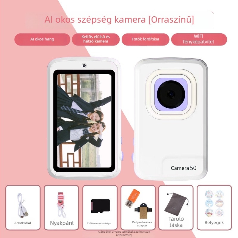 Digitális kamera teljes érintőképernyővel (16x optikai zoom, CMOS szenzor 1.0/2.7 hüvelyk, optikai képstabilizálás, USB 2.0)
