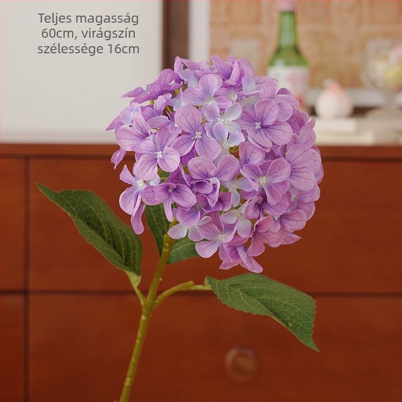Mesterséges hortenzia virágcsokor textilből - 3D nyomtatás, márka Elsa Hydrangea, fajta Hydrangea