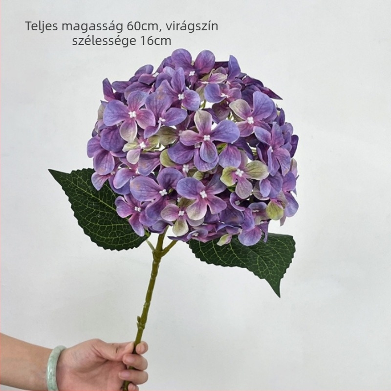 Mesterséges hortenzia virágcsokor textilből - 3D nyomtatás, márka Elsa Hydrangea, fajta Hydrangea