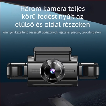 4K autós DVR Wi-Fi telefonkapcsolattal, csillagfényes éjjellátás, kettős felvétel, négycsatornás felvétel