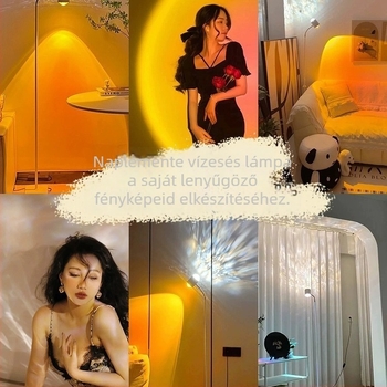 Water Ripple LED kiegészítő fény élő adás közvetítéséhez, 10-50W, 220V, függőleges rögzítés, 3 hőmérséklet-beállítás, modell Water Ripple