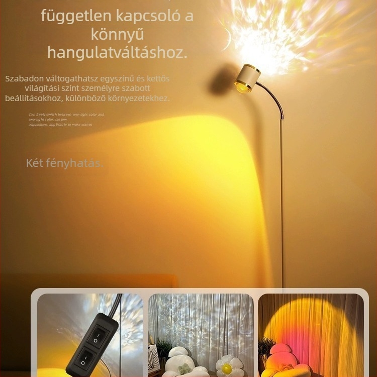 Water Ripple LED kiegészítő fény élő adás közvetítéséhez, 10-50W, 220V, függőleges rögzítés, 3 hőmérséklet-beállítás, modell Water Ripple