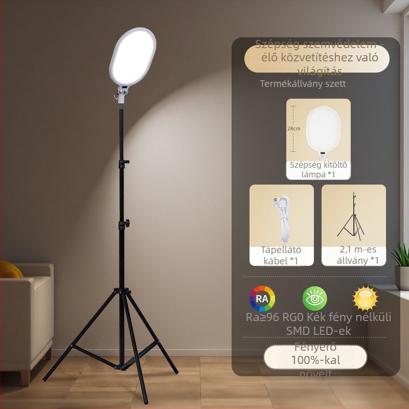 Asztali LED kitöltő fény élő közvetítéshez és videokonferenciákhoz — 15W, 5V, testreszabható, síkpaneeles dizájn