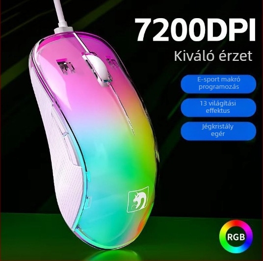 M203 Vezeték nélküli újratölthető egér, USB, 1600dpi, 2 gomb, 2,4 GHz