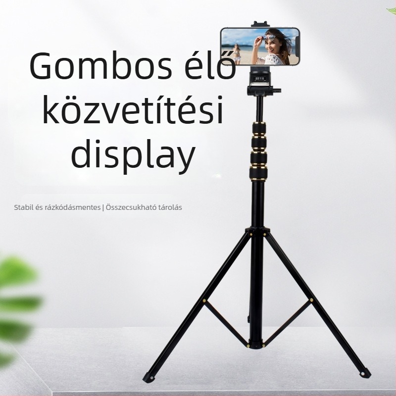 Alumínium ötvözetű padlós állvány 3D PTZ-vel, 2–5 kg teherbírás mobiltelefonokhoz és táblagépekhez